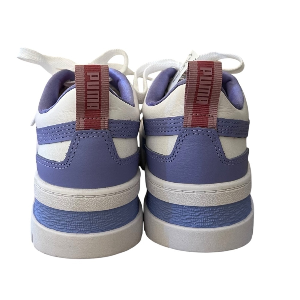 NWT Puma Womens Mayze Lace Up Platform Sneakers Shoes Size 8 Lilac-White - Picture 6 of 10